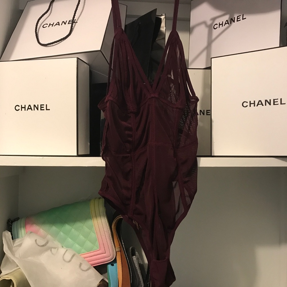 Naked wardrobe mesh bodysuit